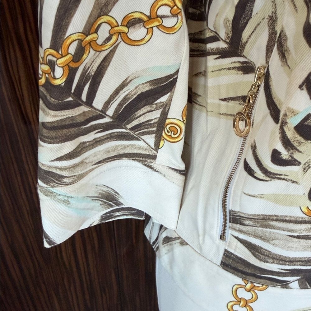 Tropical Print Zip-Up Jacket - Picture 4 of 9